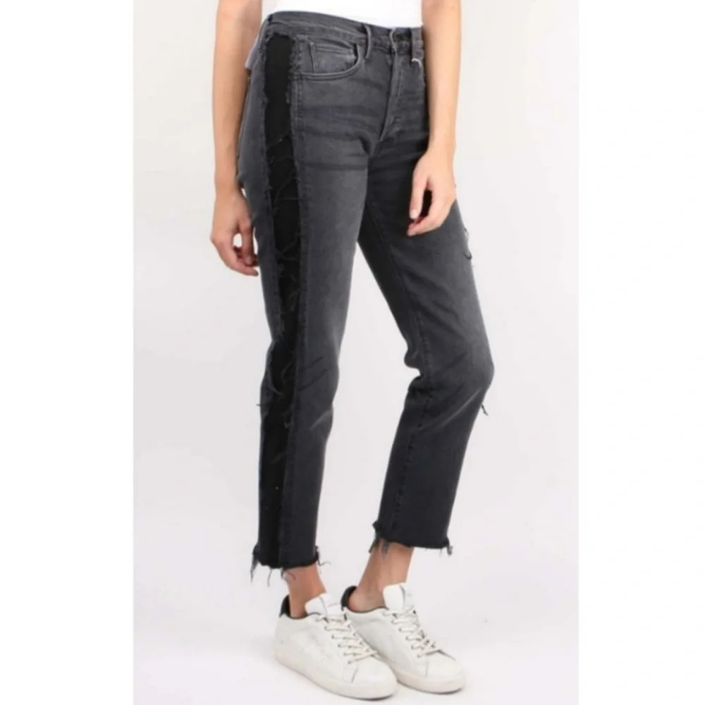 3x1 Made Here Faded Black W3 Cora Crop High Rise Jeans Jolee Wash size 26